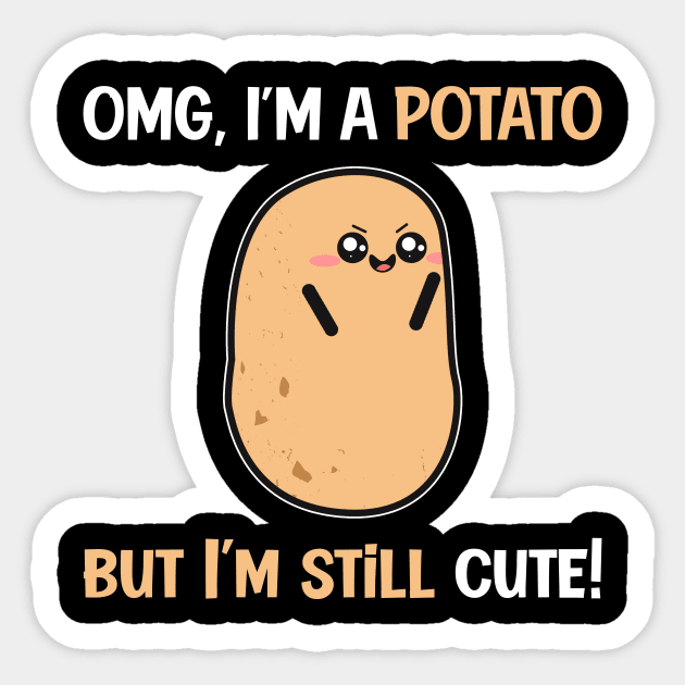 Cute Potato Sticker by Imutobi